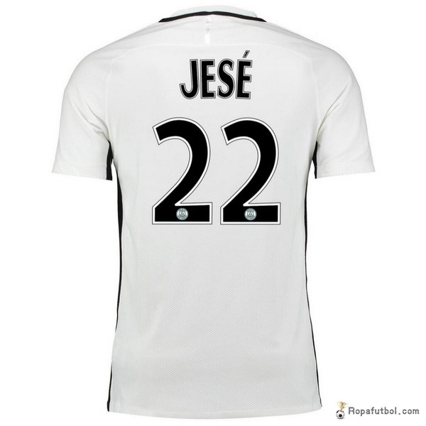 Camiseta Paris Saint Germain Replica Tercera Ropa Jese 2016/17 Blanco